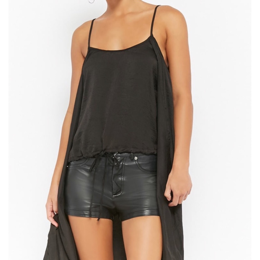 Favlux Fashion Satin High-Low Tunic